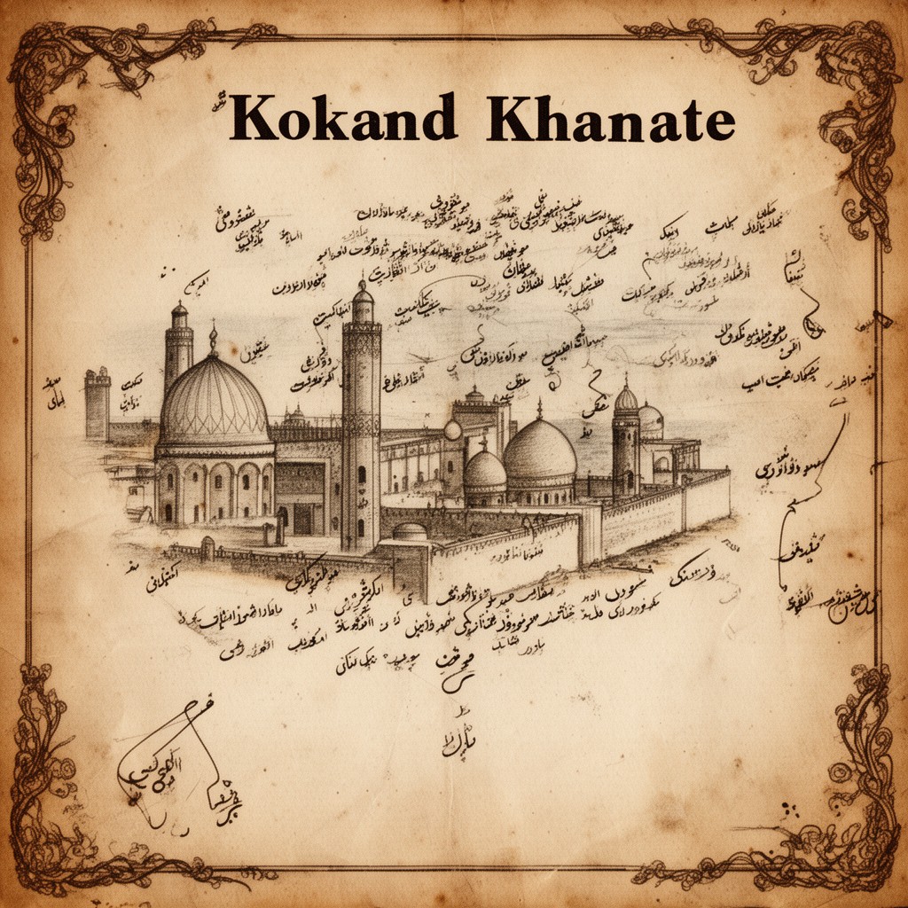 AI-generated illustration of Kokand Khanate
