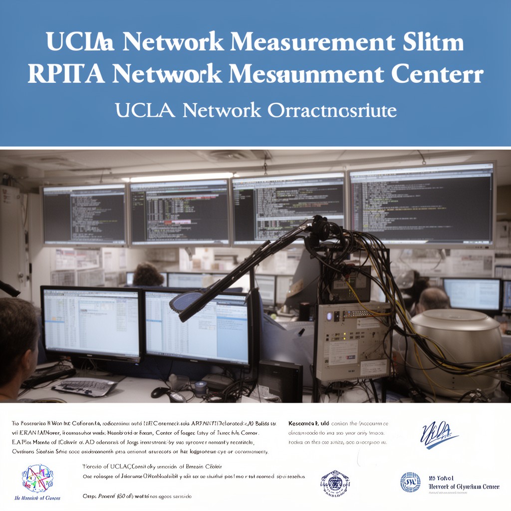 AI-generated illustration of UCLA Network Measurement Center