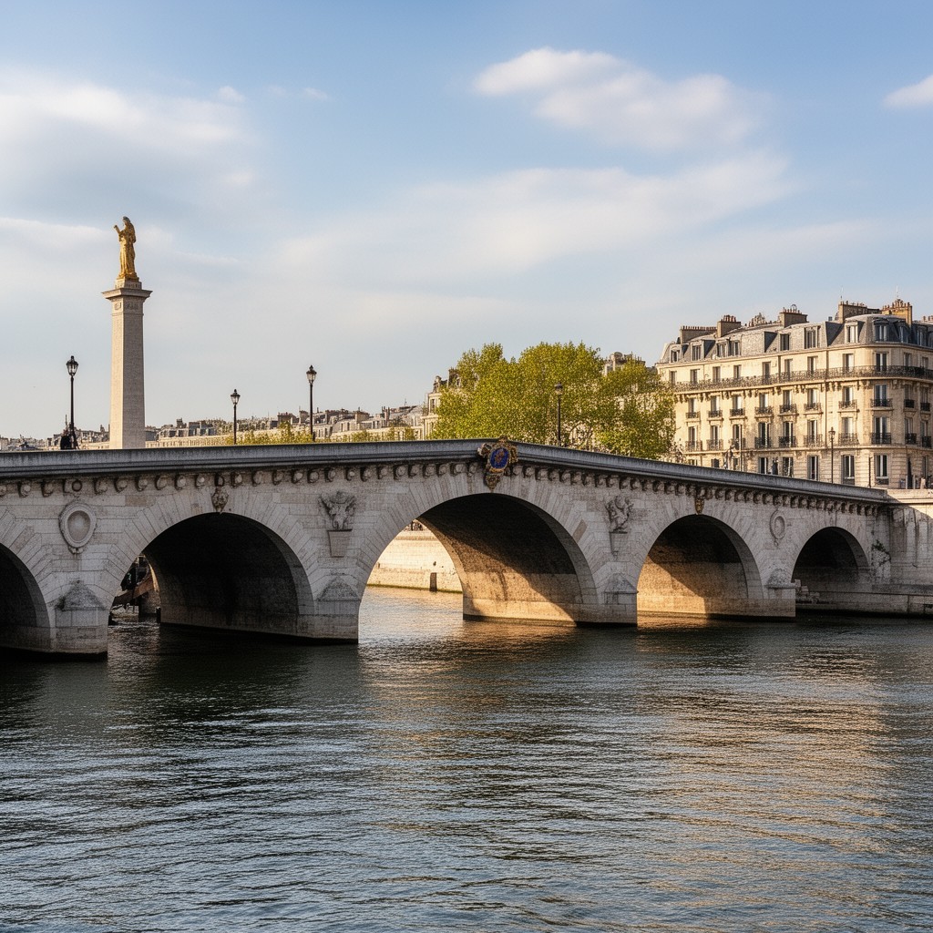 AI-generated illustration of Pont de la Concorde