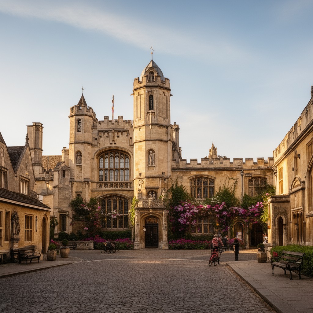 AI-generated illustration of Cambridge University