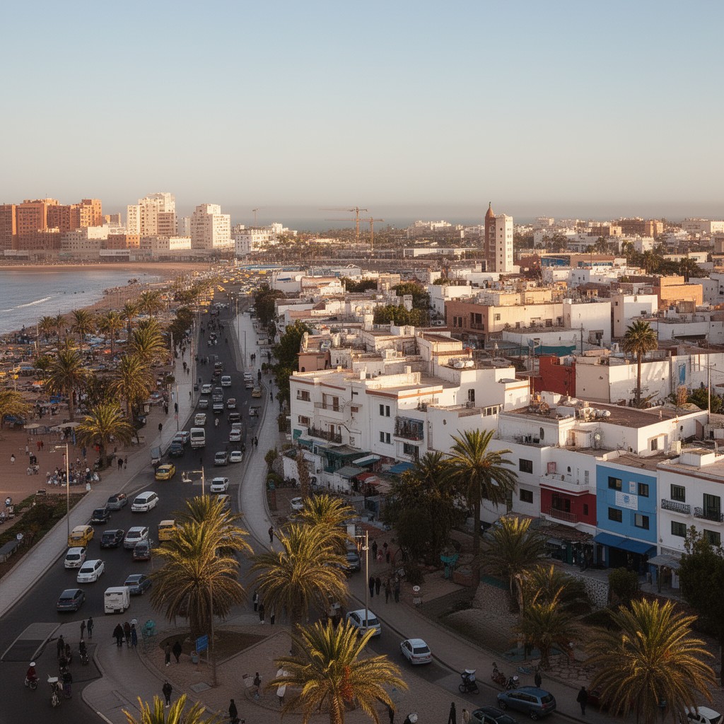 AI-generated illustration of Agadir