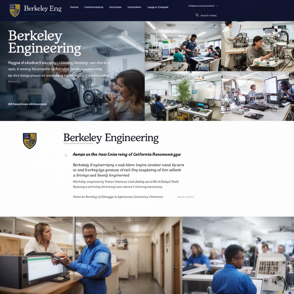 AI-generated illustration of Berkeley Engineering