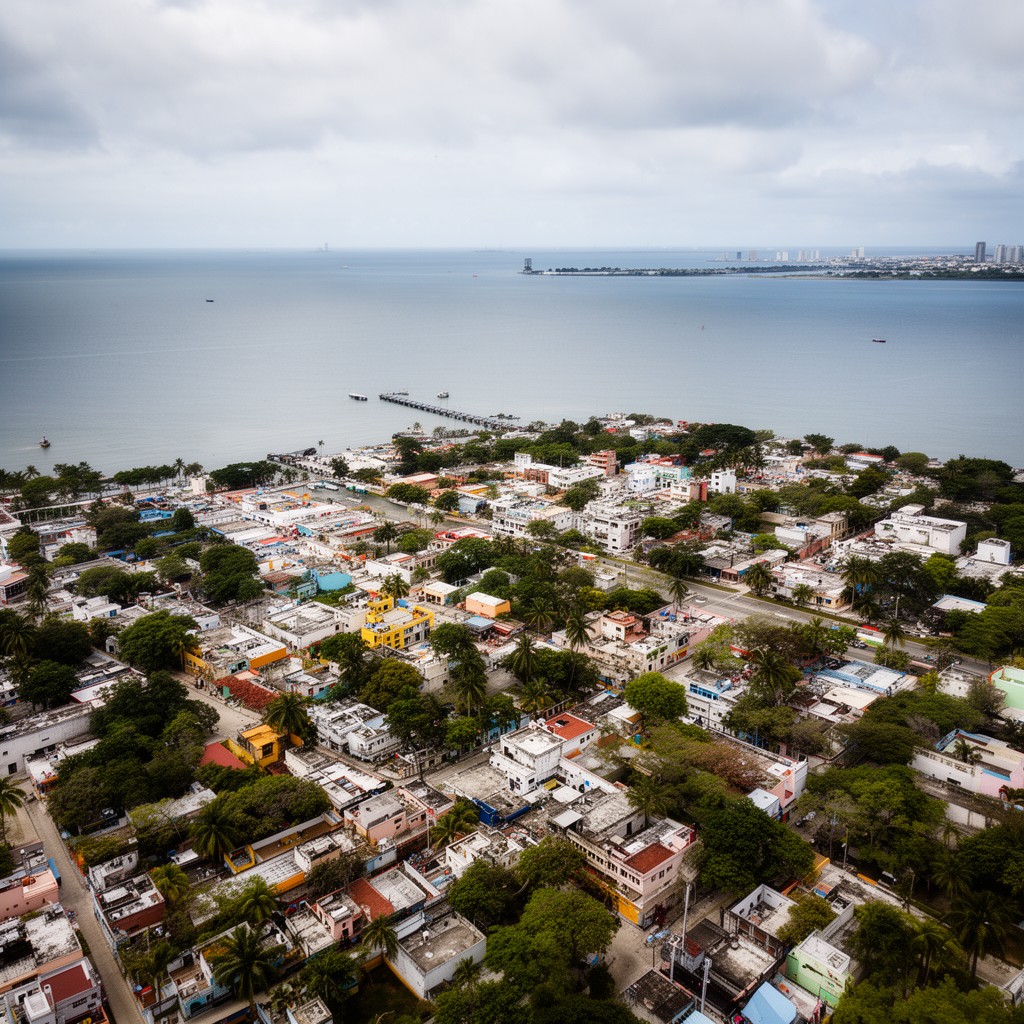 AI-generated illustration of Chetumal
