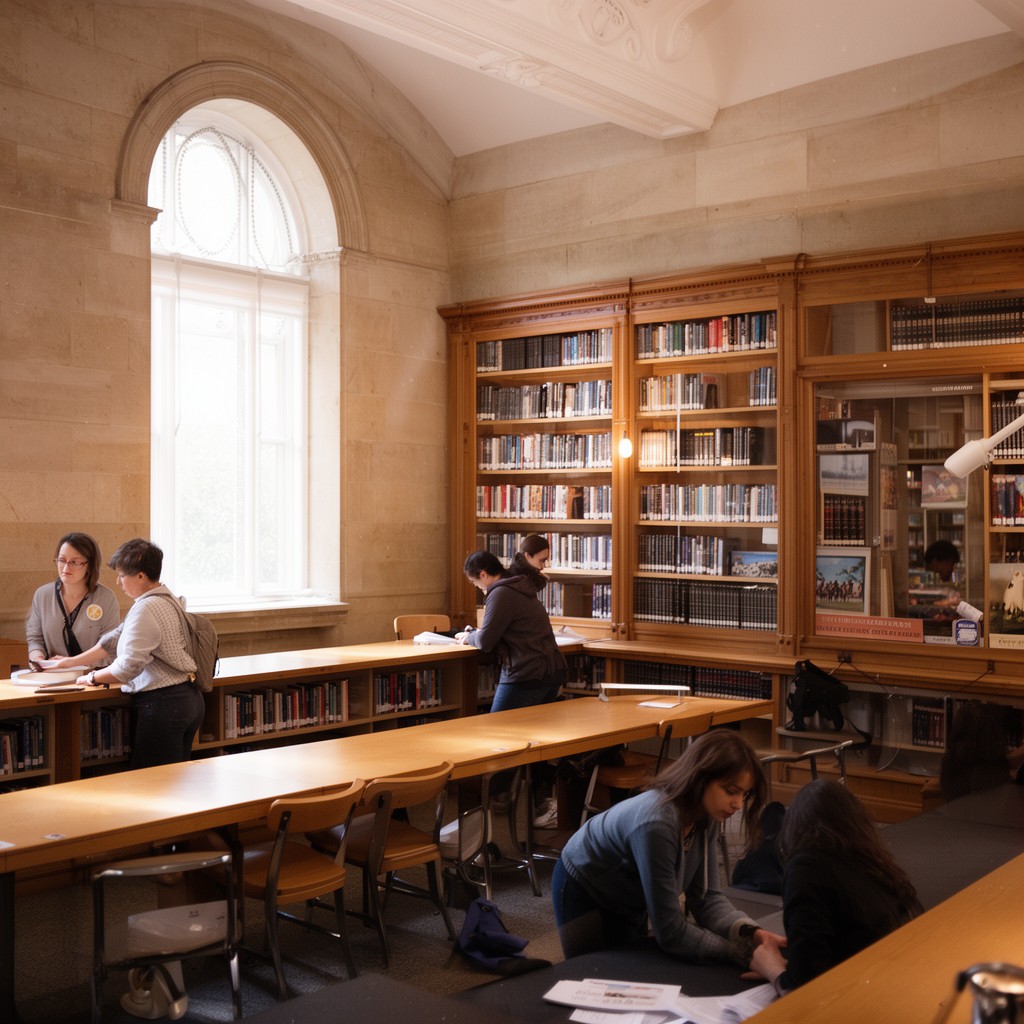 AI-generated illustration of Lilly Library