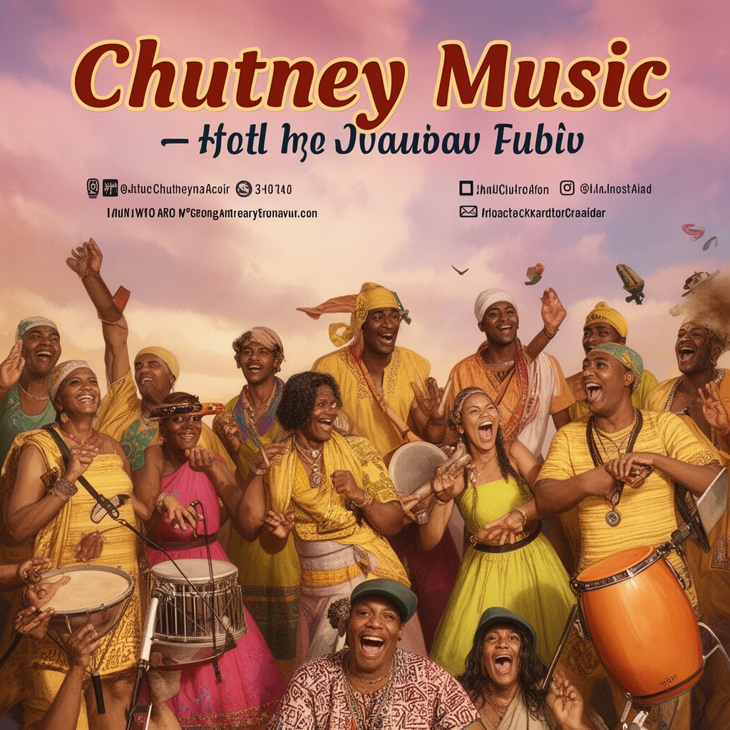 AI-generated illustration of Chutney music