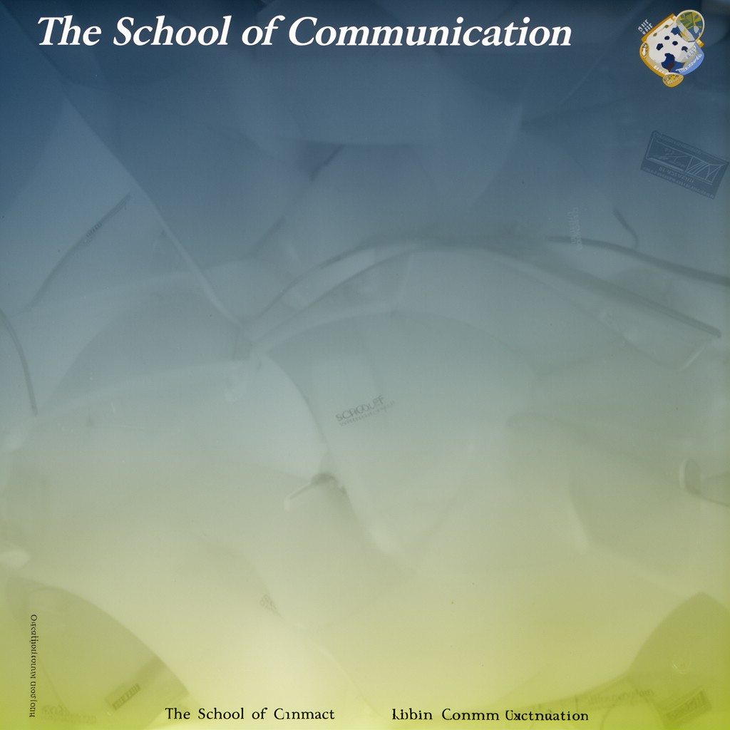 AI-generated illustration of School of Communication
