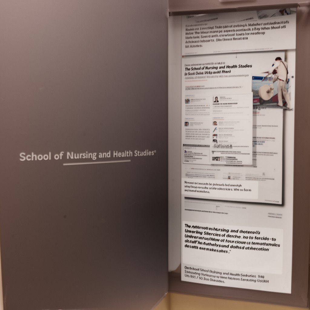 AI-generated illustration of School of Nursing and Health Studies