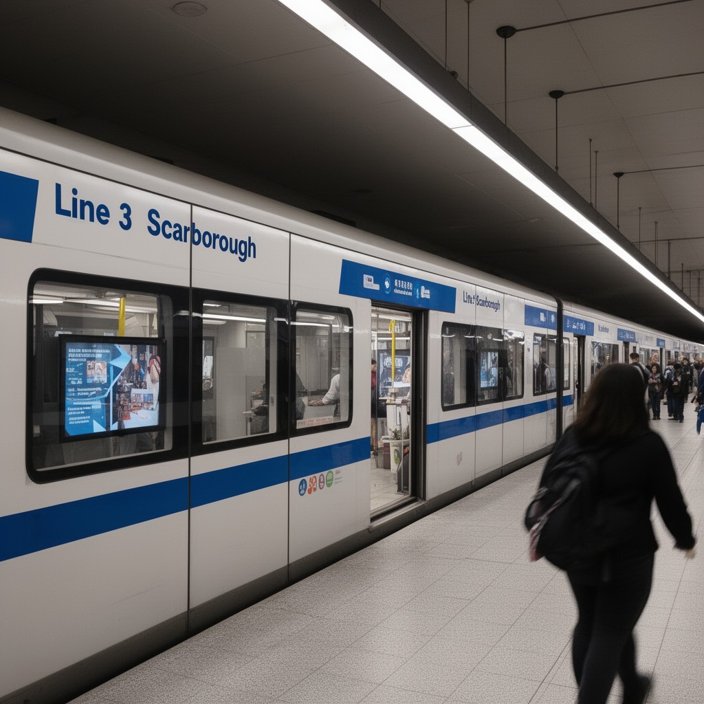 AI-generated illustration of Line 3 Scarborough