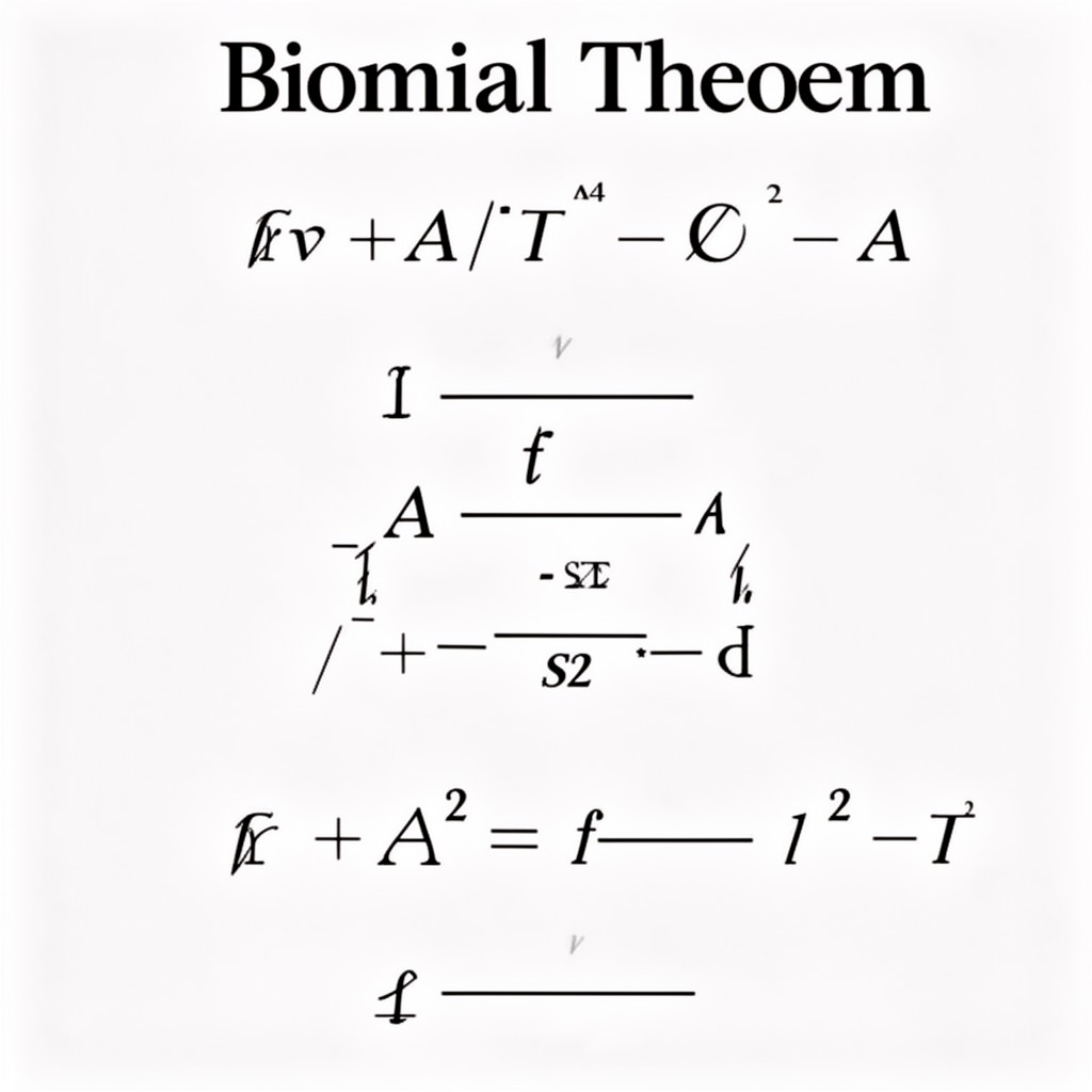 AI-generated illustration of binomial theorem