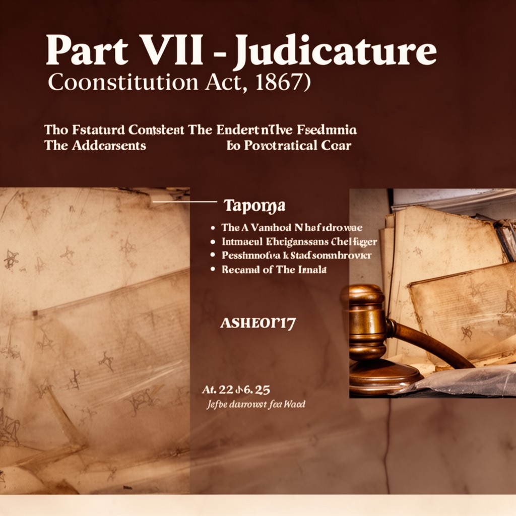 AI-generated illustration of Part VII – Judicature