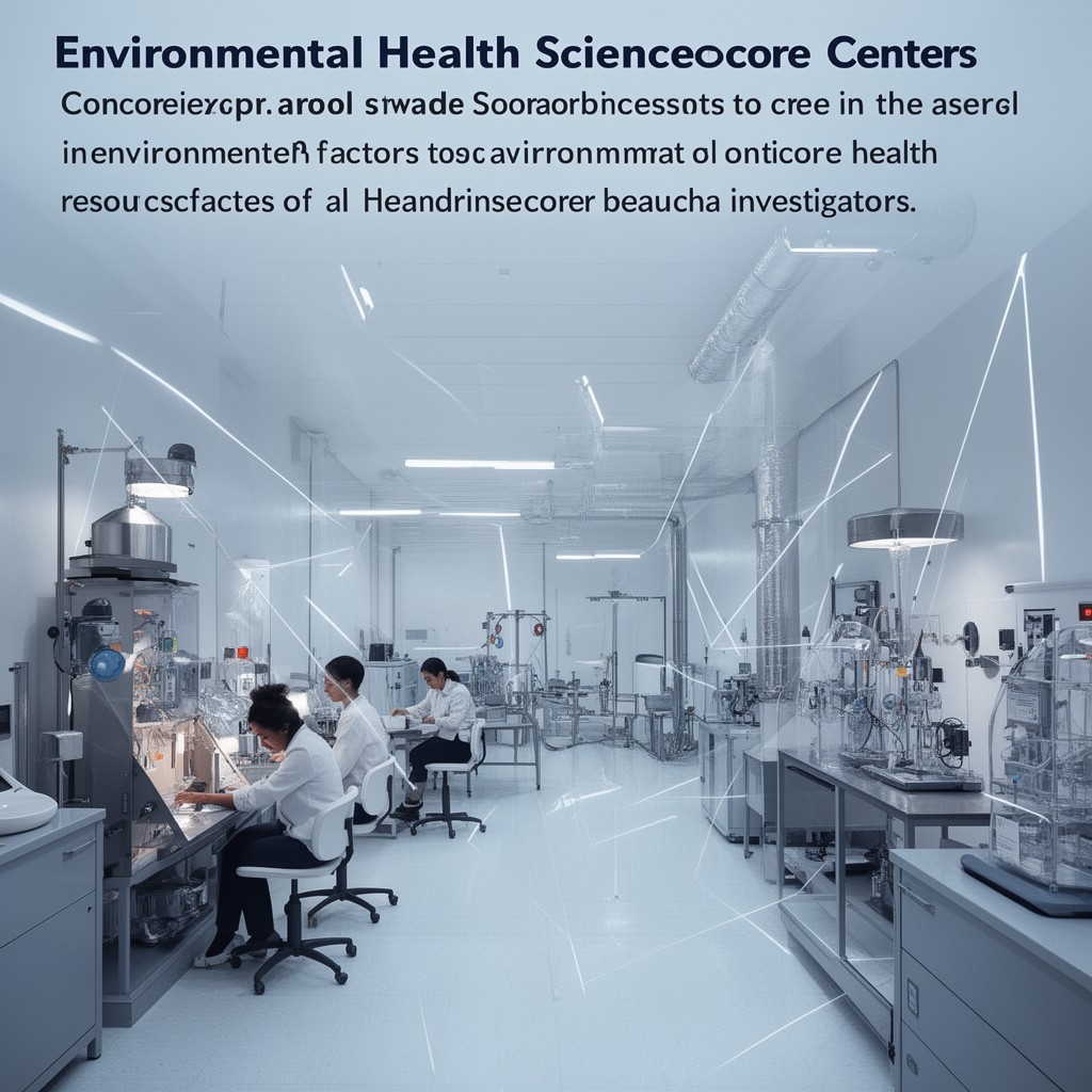 AI-generated illustration of Environmental Health Sciences Core Centers
