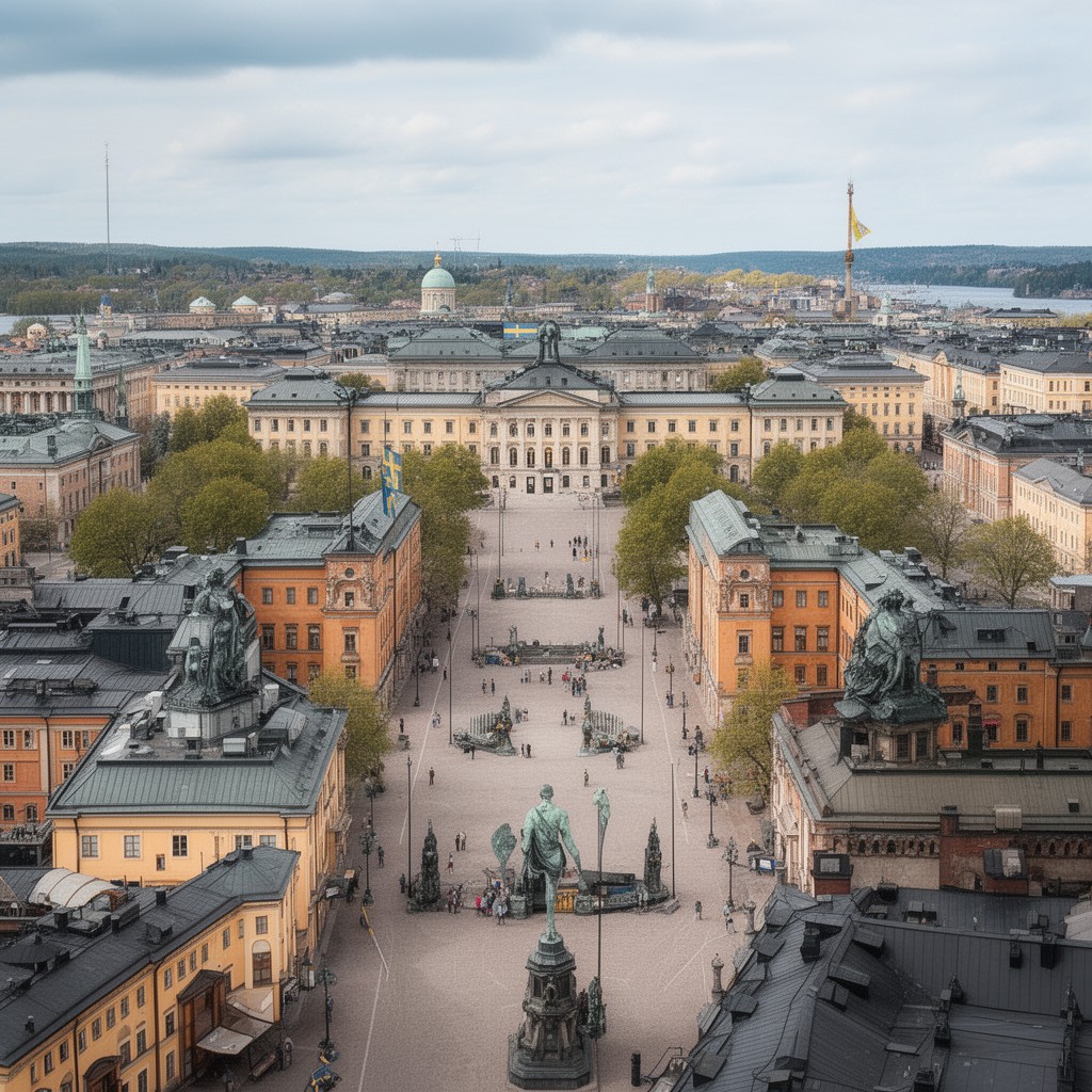 AI-generated illustration of Swedish government