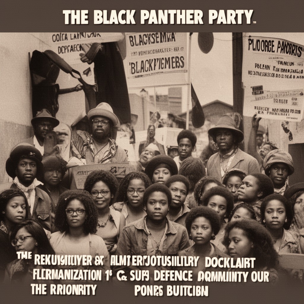 AI-generated illustration of Black Panther Party