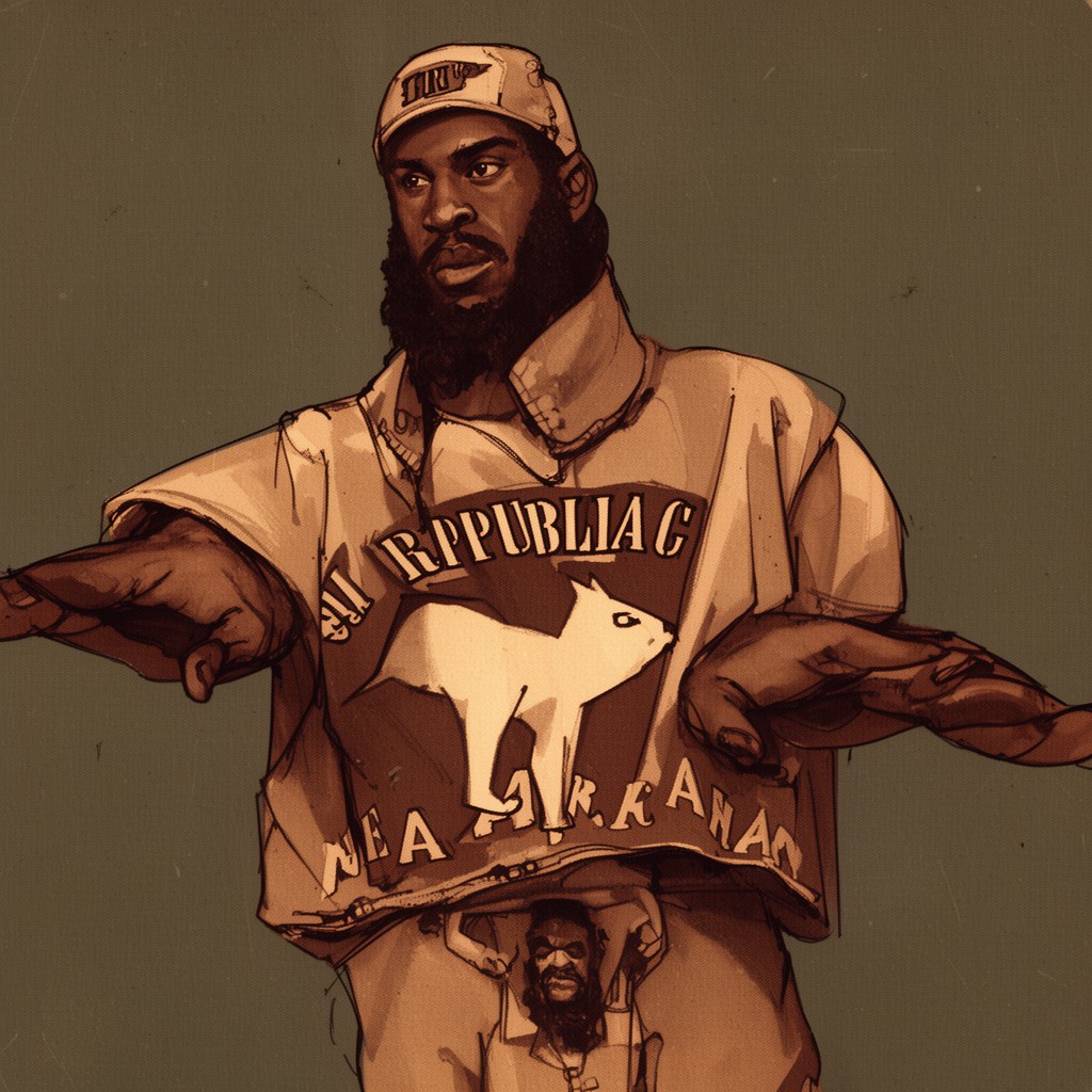AI-generated illustration of Republic of New Afrika