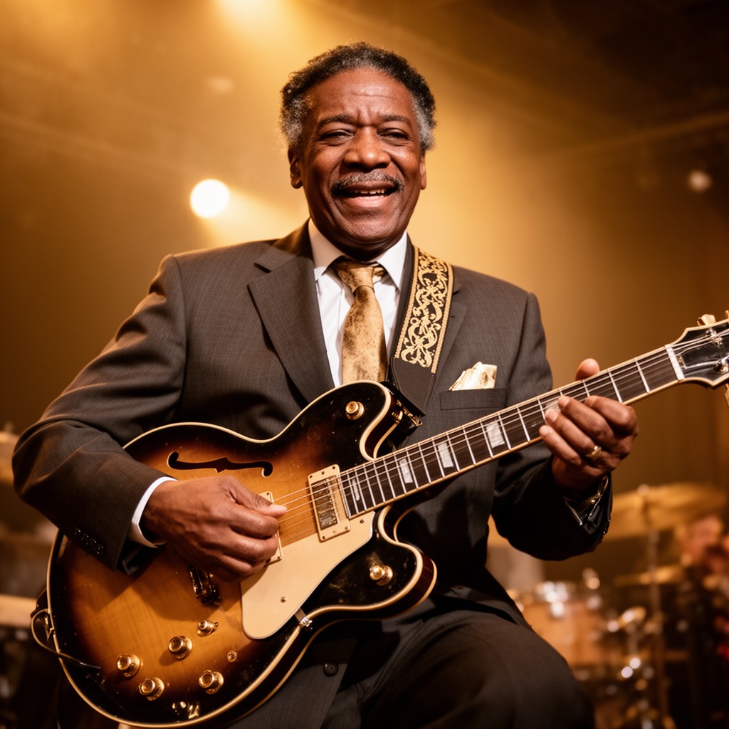 AI-generated illustration of B. B. King