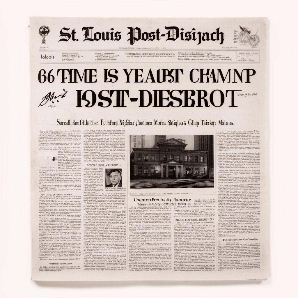 AI-generated illustration of St. Louis Post-Dispatch