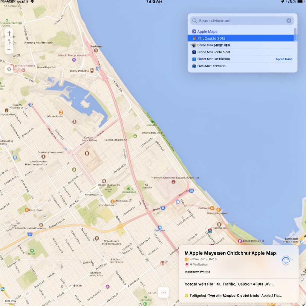 AI-generated illustration of Apple Maps