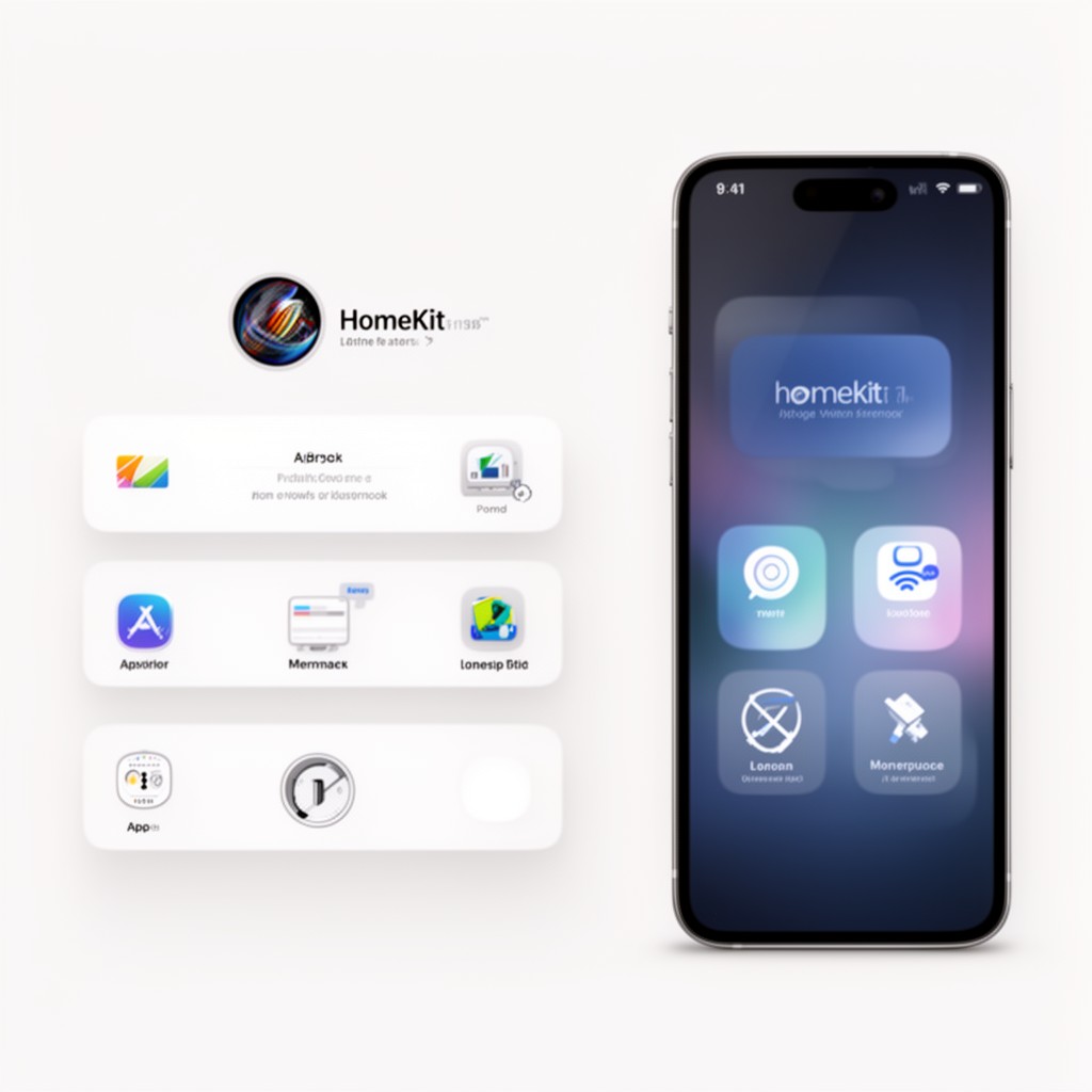 AI-generated illustration of HomeKit framework