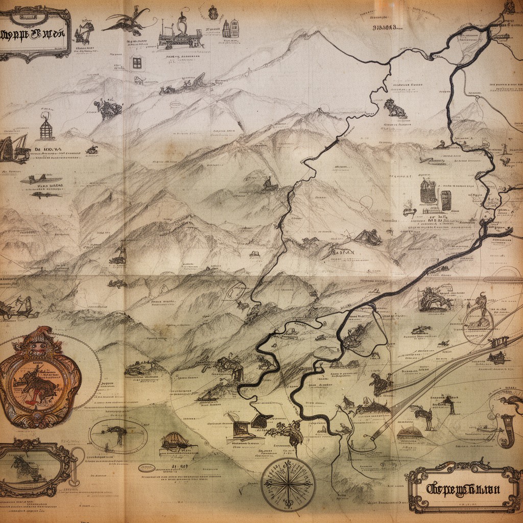 AI-generated illustration of Terek Oblast