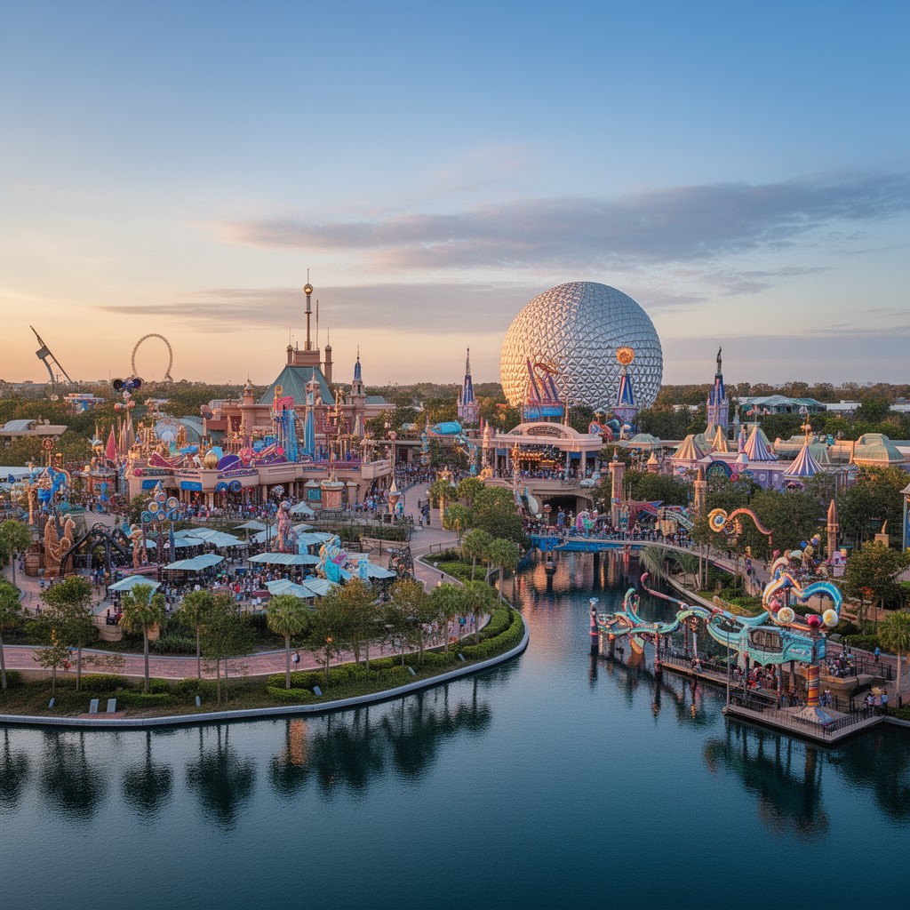 AI-generated illustration of Epcot Resort Area