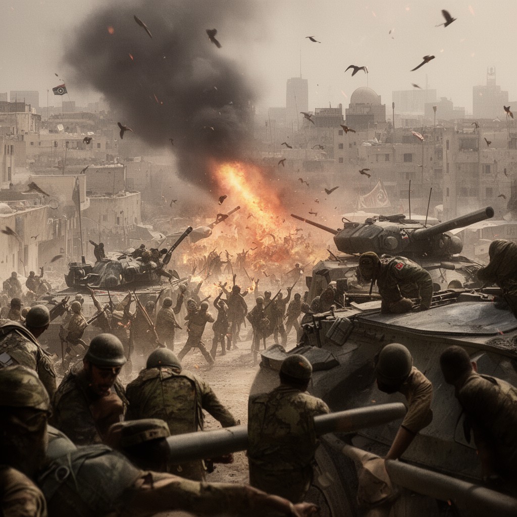 AI-generated illustration of Battle of Tripoli