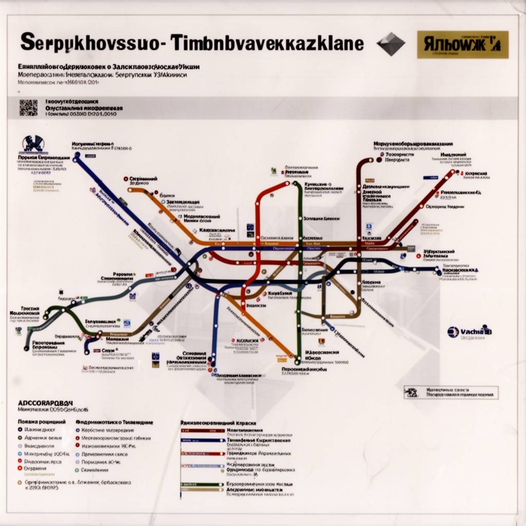 AI-generated illustration of Serpukhovsko–Timiryazevskaya Line