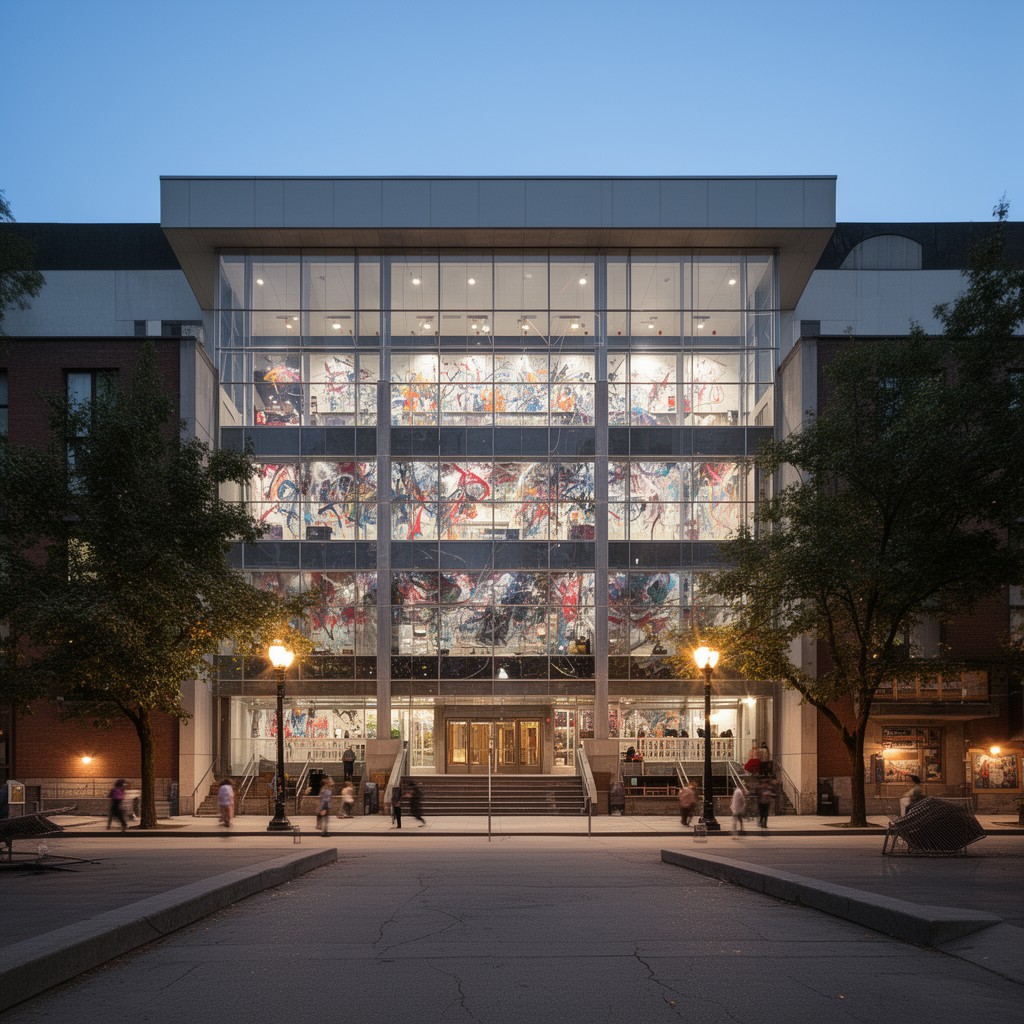 AI-generated illustration of Pollack Hall