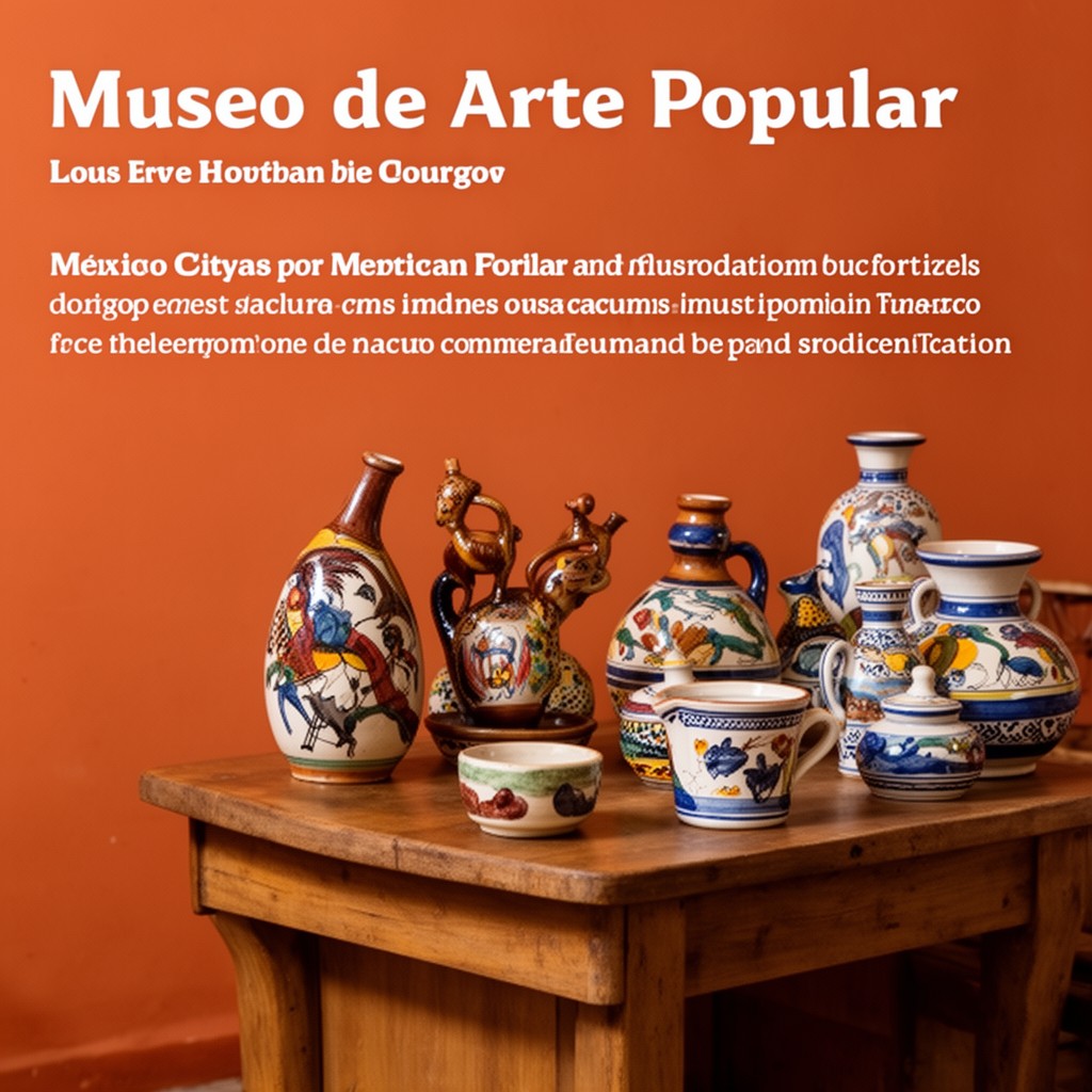 AI-generated illustration of Museo de Arte Popular