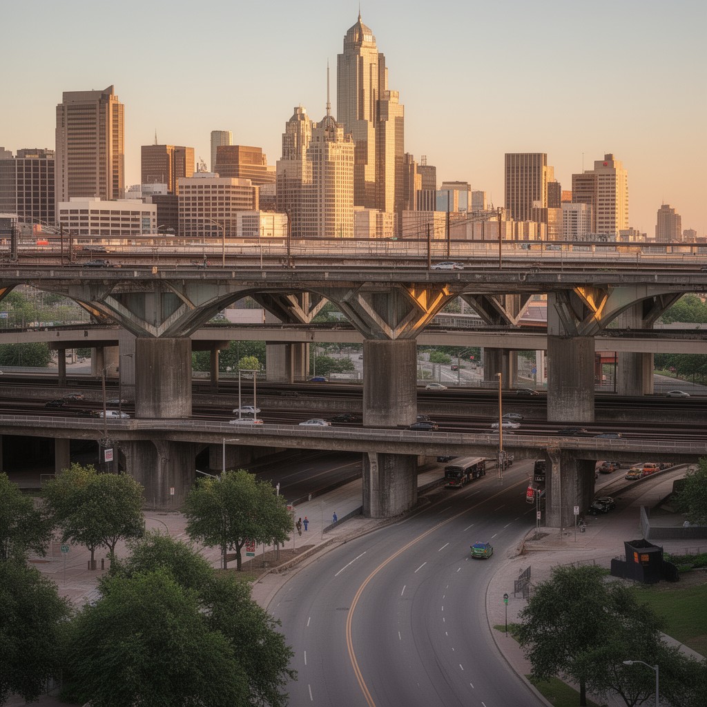 AI-generated illustration of Triple Underpass