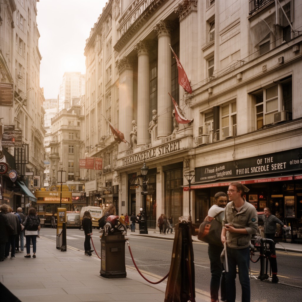 AI-generated illustration of Threadneedle Street