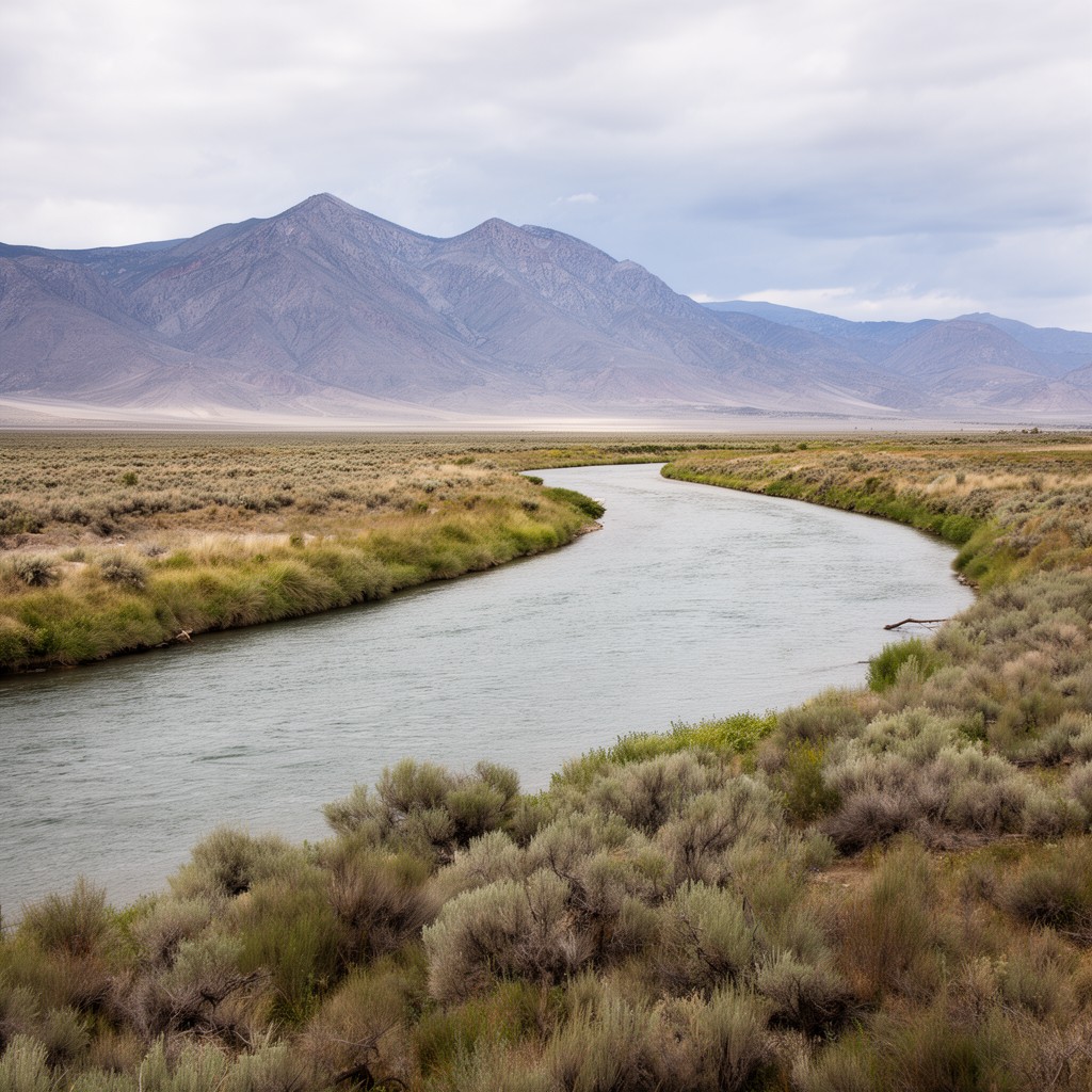 AI-generated illustration of Humboldt River