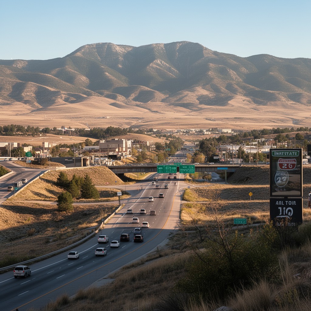 AI-generated illustration of Interstate 25