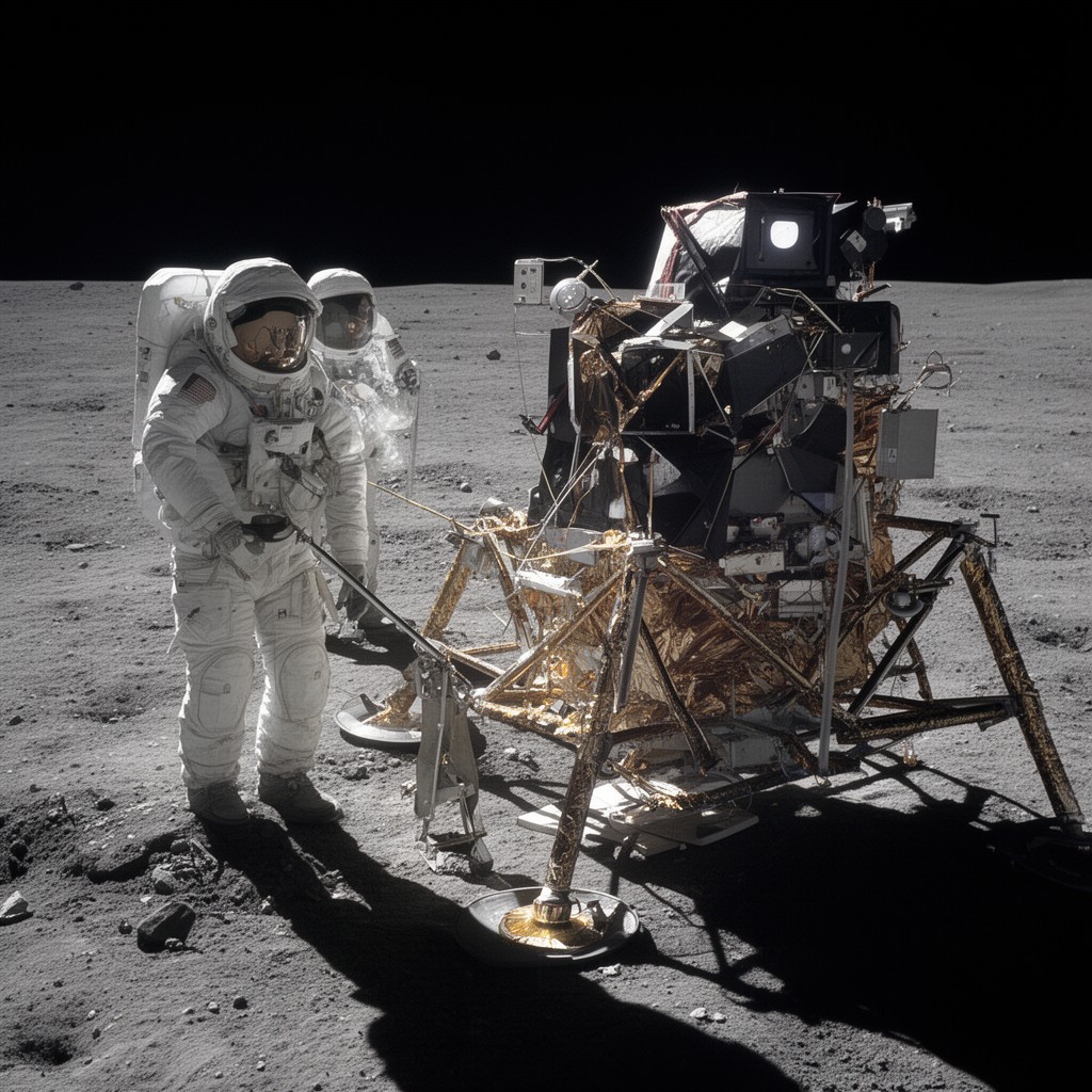 AI-generated illustration of Apollo 17