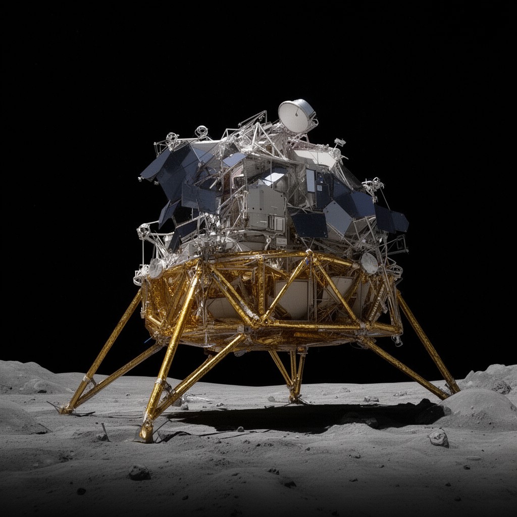 AI-generated illustration of Chandrayaan-3