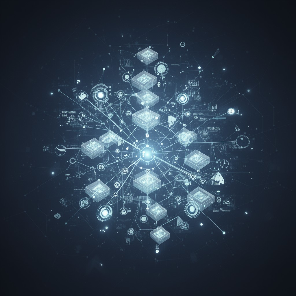 AI-generated illustration of Deep belief networks