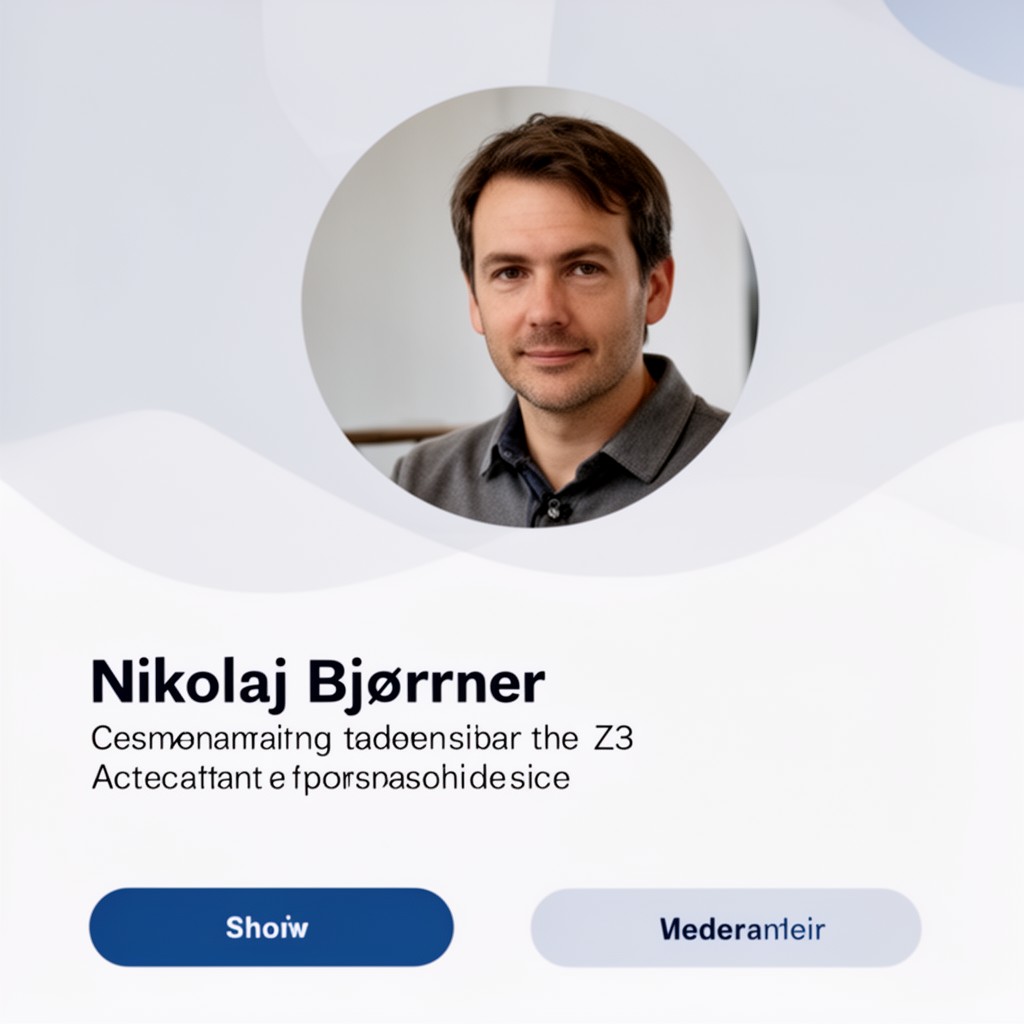 AI-generated illustration of Nikolaj Bjørner