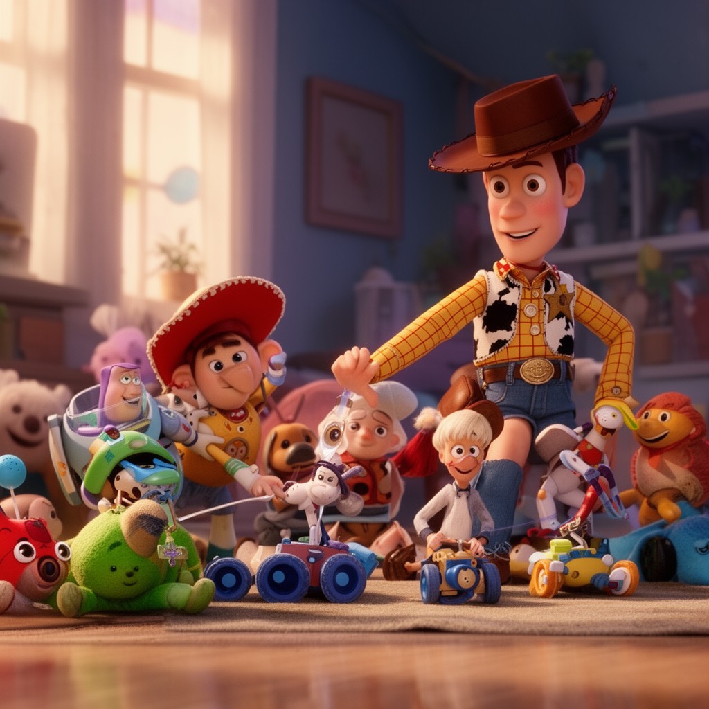 AI-generated illustration of Toy Story 3