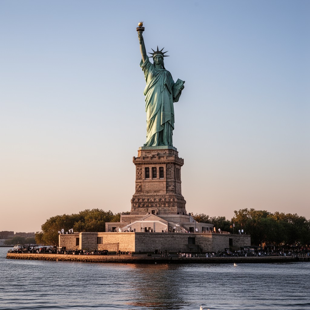 AI-generated illustration of Statue of Liberty