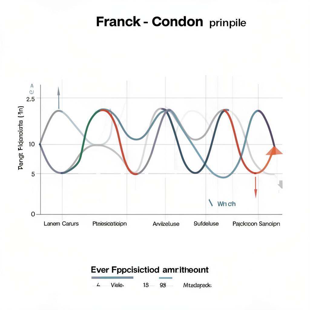 AI-generated illustration of Franck–Condon principle
