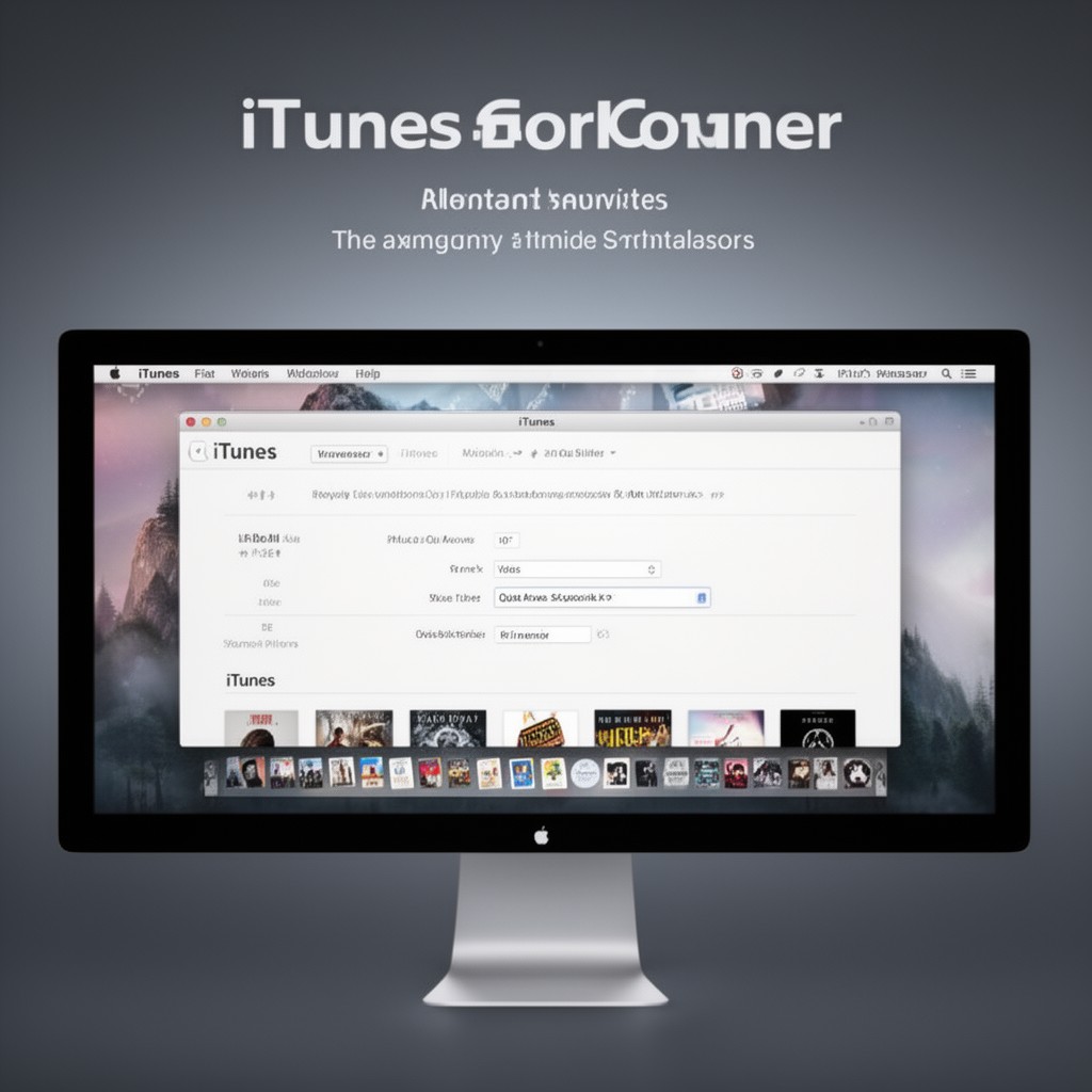 AI-generated illustration of iTunes