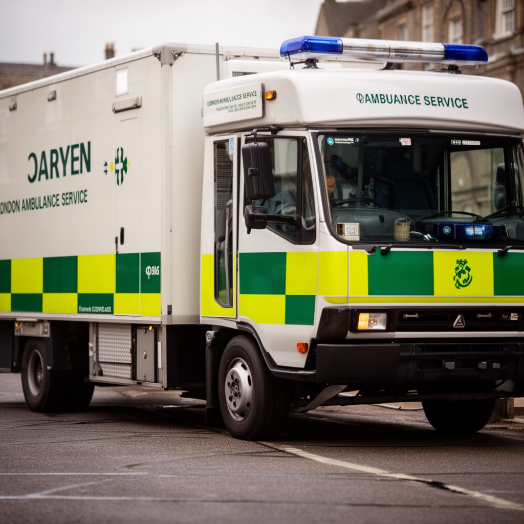 AI-generated illustration of London Ambulance Service