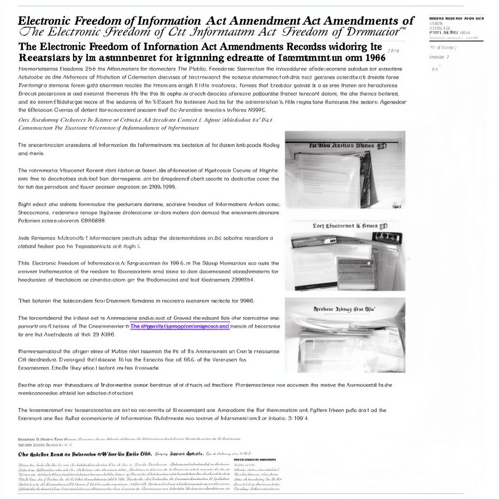 AI-generated illustration of Electronic Freedom of Information Act Amendments of 1996