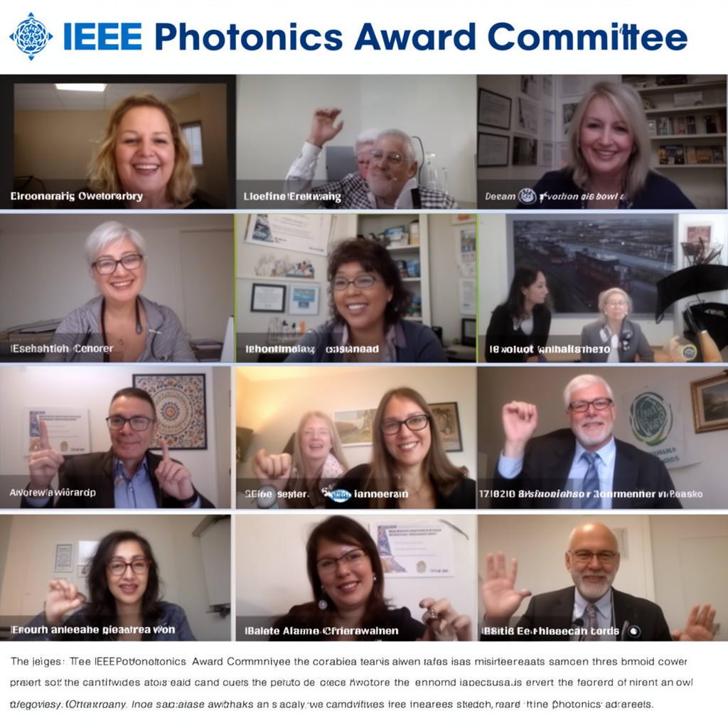 AI-generated illustration of IEEE Photonics Award Committee