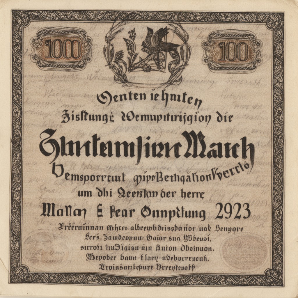 AI-generated illustration of Rentenmark