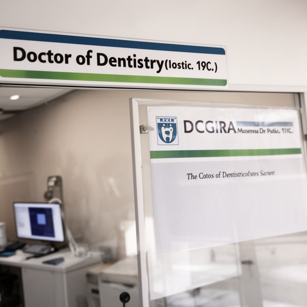 AI-generated illustration of Doctor of Dentistry (Dr. med. dent.)