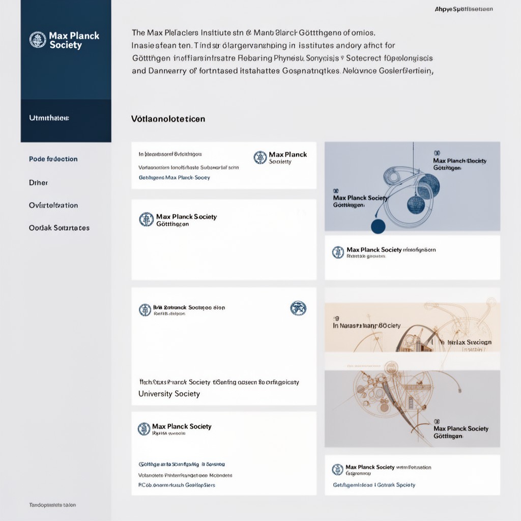 AI-generated illustration of Max Planck Society institutes in Göttingen