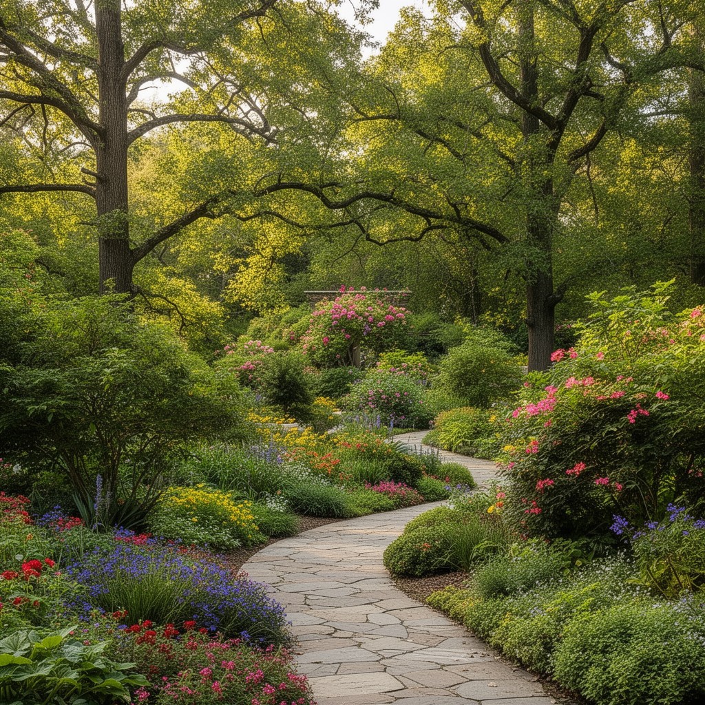 AI-generated illustration of Duke Gardens