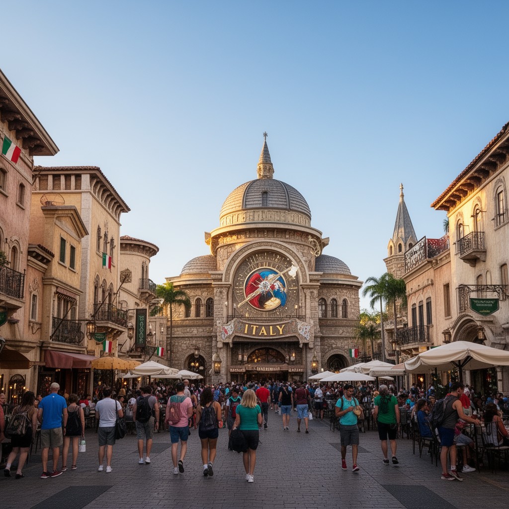 AI-generated illustration of Italy Pavilion