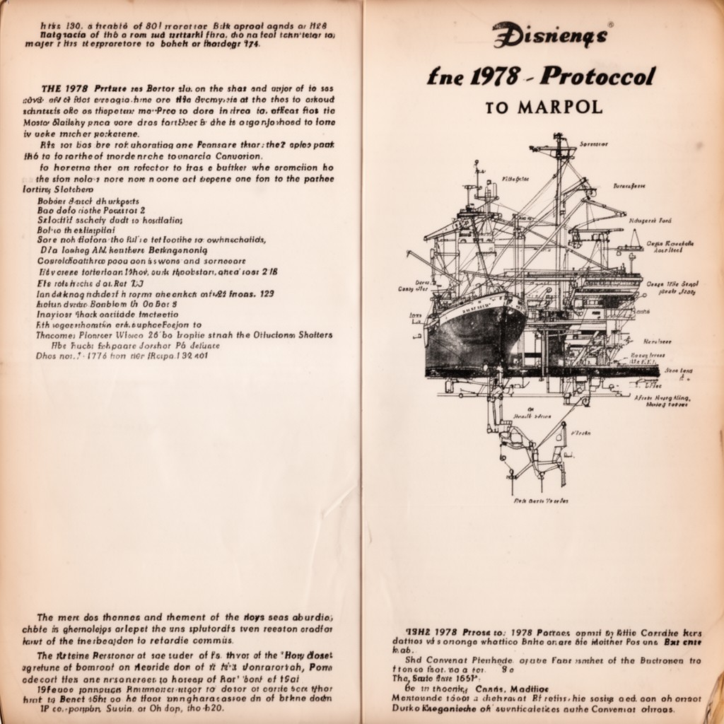 AI-generated illustration of 1978 Protocol to MARPOL