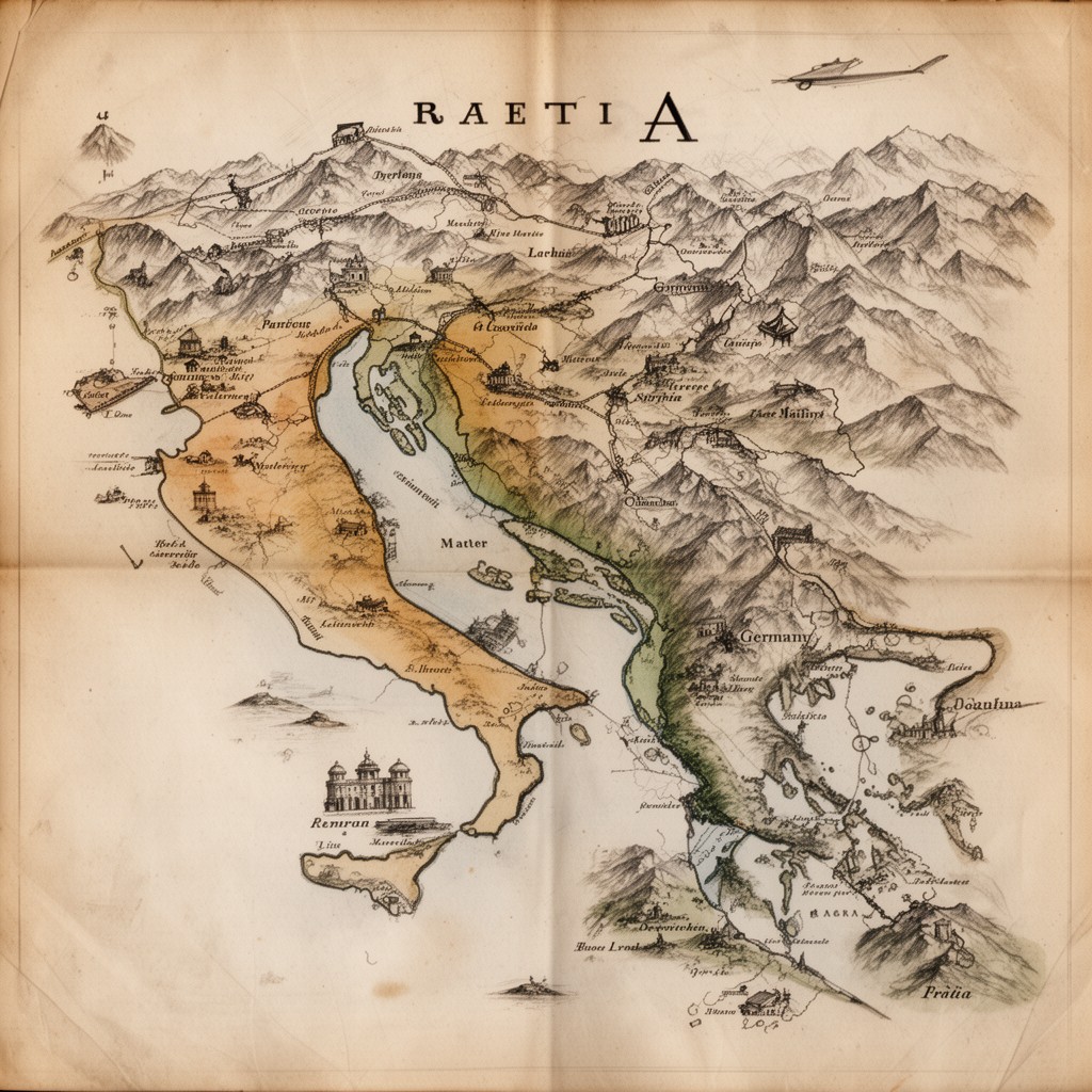 AI-generated illustration of Raetia